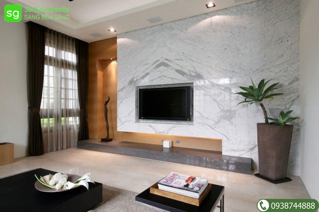 10 ý tưởng tuyệt vời ốp tường với đá marble - Saigongranite.com